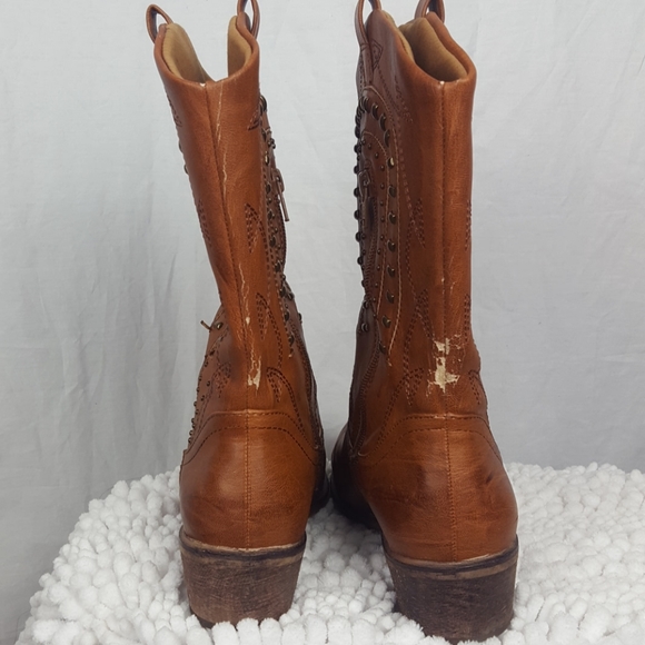 BareTraps Country Western Cowboy Boots SZ8/9 - Picture 3 of 7